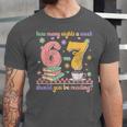 Reading 67 Teacher Six Seven Reading 6 7 Book Lover Unisex Jersey T-Shirt