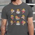 Reading Cupids Books Valentine's Day Teachers Book Lovers Unisex Jersey T-Shirt Reading Cupids Books Valentine's Day Teachers Book Lovers Unisex Jersey T-Shirt