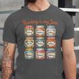 Reading Is My Jam Cute Jelly Jars Book Genres Unisex Jersey T-Shirt