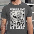 Reading Time At Last Book Lover Introvert Skeleton Reading Unisex Jersey T-Shirt Reading Time At Last Book Lover Introvert Skeleton Reading Unisex Jersey T-Shirt