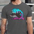 Retro 80s Shark Whale Diving Nostalgia Shark Party Unisex Jersey T-Shirt Retro 80s Shark Whale Diving Nostalgia Shark Party Unisex Jersey T-Shirt