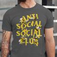 Retro Anti Social Club Bees Introvert Women Men Unisex Jersey T-Shirt