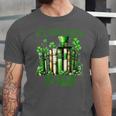 Retro Book Lucky Reading Teacher St Patrick's Day -Adults Small Cotton Blend Polyester Blend Short Sleeve Unisex Jersey T-Shirt