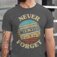 Retro Cassette Never Forget Nostalgia Vintage Unisex Jersey T-Shirt