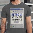 Retro Computer Dialog Box 90s Desktop Interface Nostalgia Unisex Jersey T-Shirt