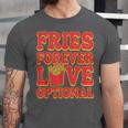 Retro Fast Food Nostalgia Vintage Diner Fries Shakes Burgers Unisex Jersey T-Shirt