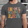 Retro Groovy In My Master's Degree Era Graduation Master Unisex Jersey T-Shirt