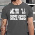 Retro Mind Ya Business Vintage Love Privacy Introvert Unisex Jersey T-Shirt Retro Mind Ya Business Vintage Love Privacy Introvert Unisex Jersey T-Shirt