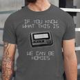 Retro Pager 90s Nostalgia Unisex Jersey T-Shirt