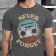 Retro Radio Never Forget Nostalgia Vintage Unisex Jersey T-Shirt