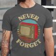 Retro TV Never Forget Nostalgia Vintage Unisex Jersey T-Shirt Retro TV Never Forget Nostalgia Vintage Unisex Jersey T-Shirt
