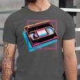 Retro VHS Vaporwave Video Cassette Nostalgia Geek Chic Unisex Jersey T-Shirt