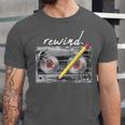 Rewind Cassette Tape Nostalgia 80s 90s Retro Music Lover Unisex Jersey T-Shirt