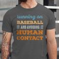 Running On Baseball Social Introvert Humor Vintage Unisex Jersey T-Shirt Running On Baseball Social Introvert Humor Vintage Unisex Jersey T-Shirt