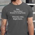See This Is Why I Wanted To Stay Home Introvert Quote Unisex Jersey T-Shirt