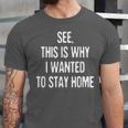 See This Is Why I Wanted To Stay Home Introvert Quote Unisex Jersey T-Shirt