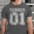 Senior 01 Class Of 2001 Retro College High School Graduation Unisex Jersey T-Shirt