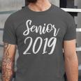 Senior 2019 Calligraphy Shirt Graduation For Adult Men Unisex Jersey T-Shirt