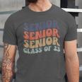 SENIOR 2023 Retro Class Of 2023 Seniors Graduation 23 Hippie Unisex Jersey T-Shirt
