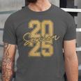 Senior 2025 Class Of 2025 Gold Senior Graduation Unisex Jersey T-Shirt