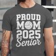 Senior 2025 Volleyball Mom High School Graduation Outfit Fun Unisex Jersey T-Shirt