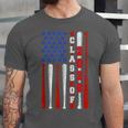 Senior 2026 Baseball American Flag Class Of 2026 Graduation Unisex Jersey T-Shirt
