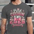 Senior 2026 Class Of 26 Coquette Pink Bow Graduation Cousin Unisex Jersey T-Shirt