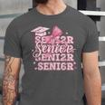 Senior 2026 Class Of 2026 Cute Coquette Pink Bow Graduation Unisex Jersey T-Shirt