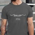 Senior 2026 Class Of 2026 School Year Graduation Men Women Unisex Jersey T-Shirt
