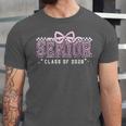 Senior 2026 Coquette Bow Class Of 2026 Graduation Graduate Unisex Jersey T-Shirt