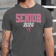 Senior 2026 Pink Coquette Bow Class Of 2026 Graduation Women Unisex Jersey T-Shirt
