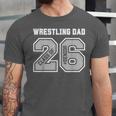 Senior 2026 Wrestling Dad Proud Senior 2026 Dad Graduation Unisex Jersey T-Shirt