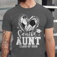 Senior Aunt Class Of 2026 Soccer Graduation Heart Unisex Jersey T-Shirt