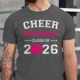Senior Cheerleader Grandma Cheer Class Of 2026 Graduation Unisex Jersey T-Shirt