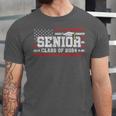Senior Class 2024 Graduation American Flag Senior 2024 For Women Men Unisex Jersey T-Shirt