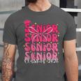 Senior Class Of 2026 Pink Coquette Bow Graduation 2026 Unisex Jersey T-Shirt