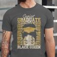 Senior Graduate 2024 Queen Graduation Educated Melanin Unisex Jersey T-Shirt