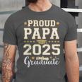 Senior Graduation Proud Papa 2025 Graduate Class Matching Unisex Jersey T-Shirt