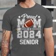 Senior Mom Class Of 2024 Football Proud Mom Graduation Unisex Jersey T-Shirt