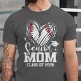 Senior Mom Class Of 2026 Baseball Graduation Heart Unisex Jersey T-Shirt