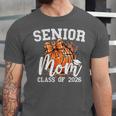 Senior Mom Class Of 2026 Coquette Bow Basketball Graduation Unisex Jersey T-Shirt