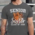 Senior Sister Class Of 2026 Coquette Basketball Graduation Unisex Jersey T-Shirt