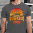 Senior Sunrise Class Of 2026 Graduation Proud Graduate Retro Unisex Jersey T-Shirt