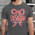 Senior Twenty Twenty-Six Coquette Graduation Class Of 2026 Unisex Jersey T-Shirt