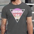 Seniors 2021 For Her Him Retro 21 Graduation Class Unisex Jersey T-Shirt