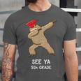 Sloth Dabbing 5th Grade Graduation Shirt Fifth Grade Grad Unisex Jersey T-Shirt