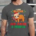 Sloth For Sloth Lover Men Women Kids Introverts Unisex Jersey T-Shirt