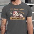Social Meter Recharge Social Meter For Introverts Unisex Jersey T-Shirt Social Meter Recharge Social Meter For Introverts Unisex Jersey T-Shirt
