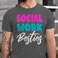 Social Worker Work Coworkers Best Friend Graduation MSW Unisex Jersey T-Shirt