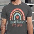 Social Worker Work MSW BSW Graduation 2024 Masters Degree Unisex Jersey T-Shirt